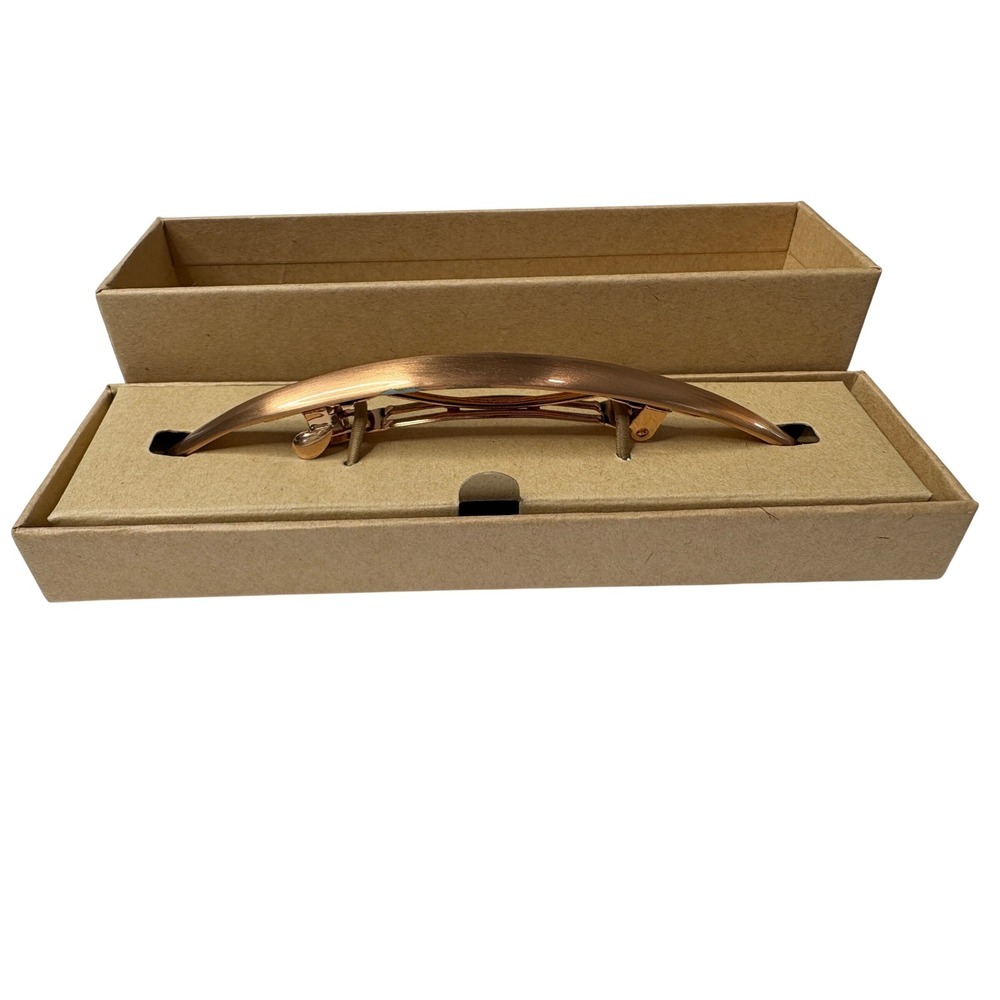 Jen‎ Atkin X Chloe + Isabel Rose Gold Tone Metal Hair Clip Barrette 5 Inches